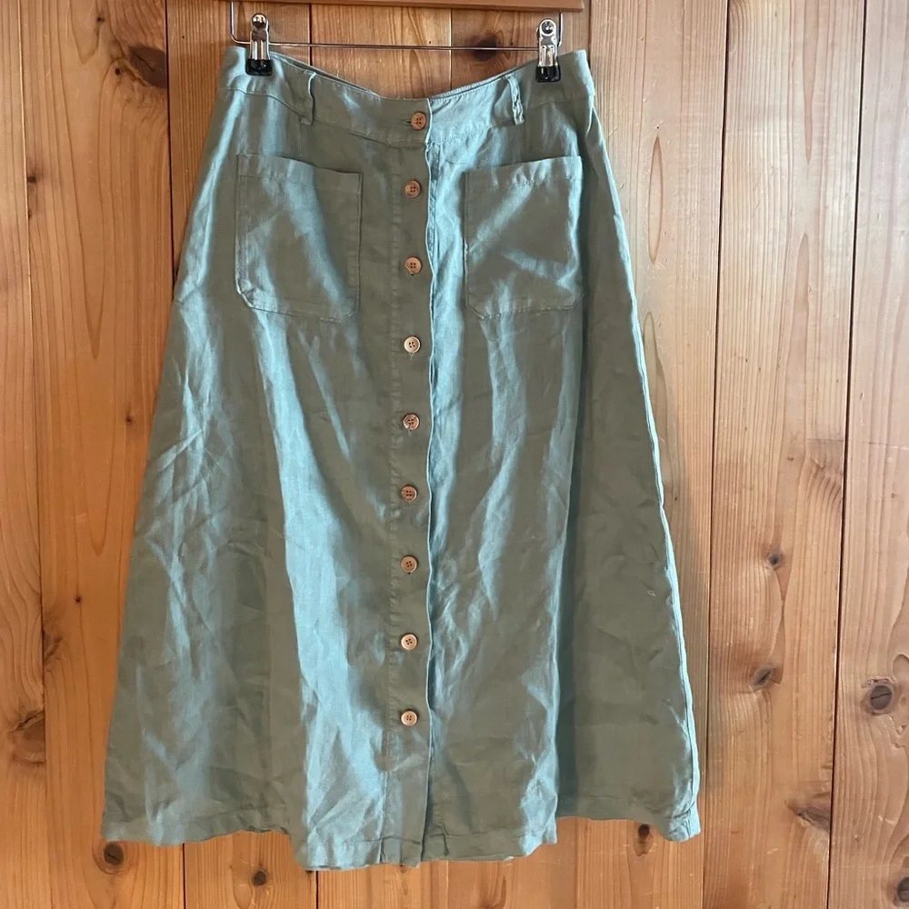 Armor Lux Linen A line Skirt - Picture 6 of 8